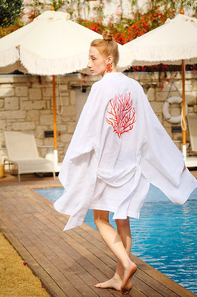VERA LUCE CORAL ELEGANCE KIMONO