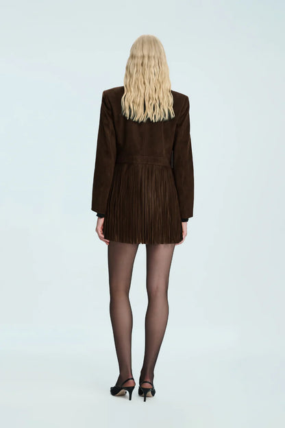 SPRING AFFAIR NERO SUEDE JACKET