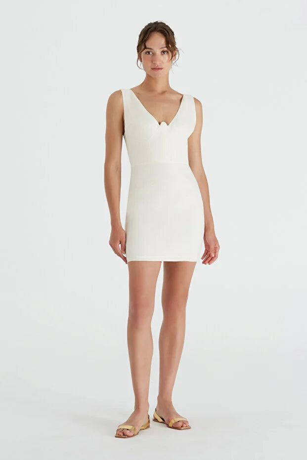 DAHLIA BIANCA SITA DRESS