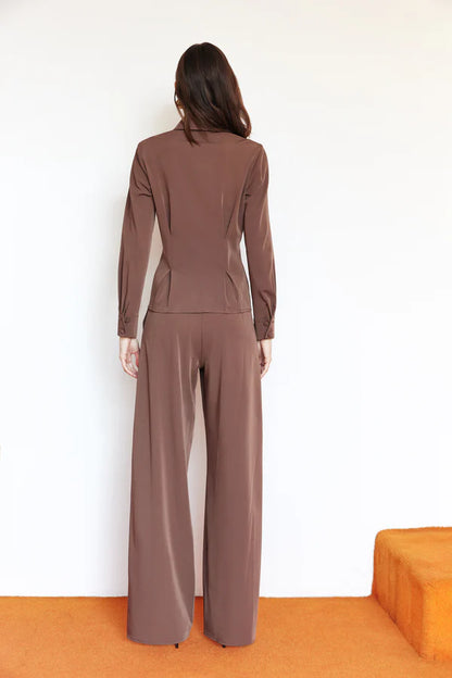 LUCENTIE MOCHA SHIRT