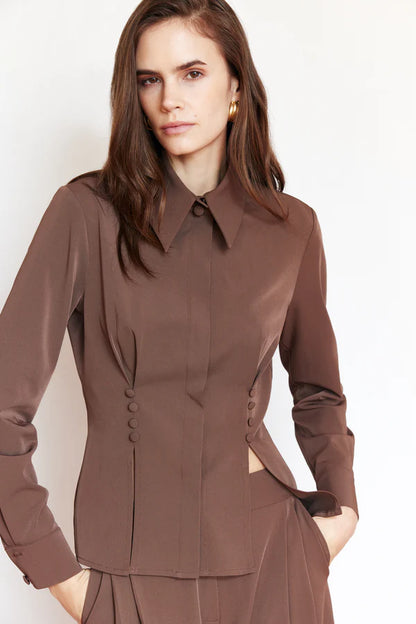 LUCENTIE MOCHA SHIRT