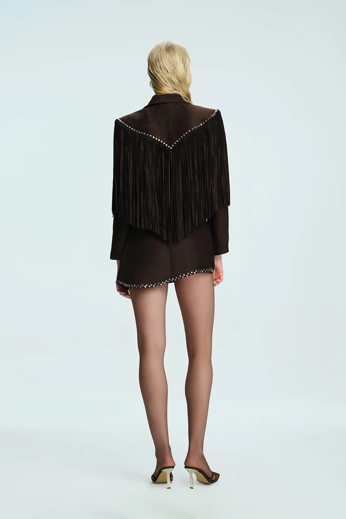 SPRING AFFAIR ASYMMETRIC FRINGED JACKET