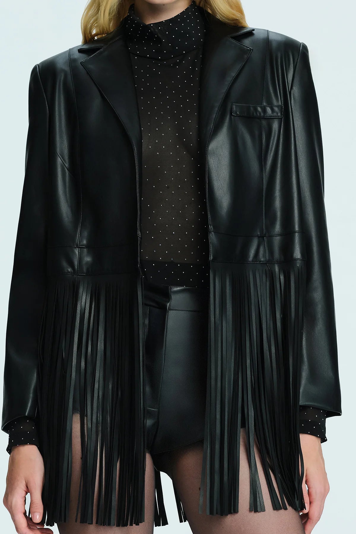 SPRING AFFAIR NERO LEATHER JACKET