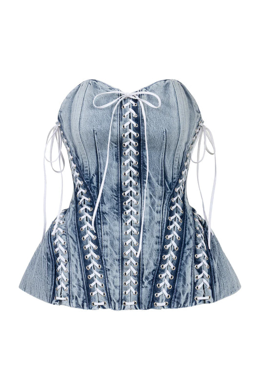 LOL JOSEPHINE DENIM CORSET
