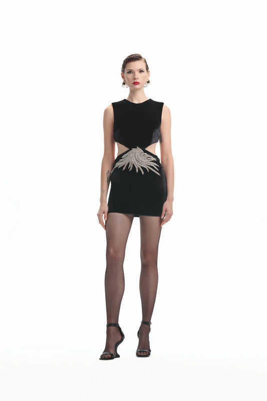 SPRING AFFAIR DION VELVET DRESS