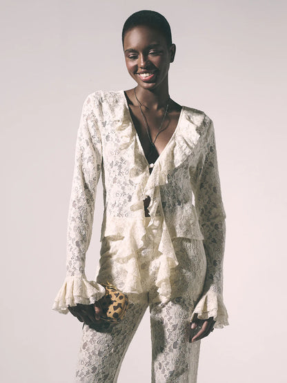 NAIVE DELICA FRILL TOP