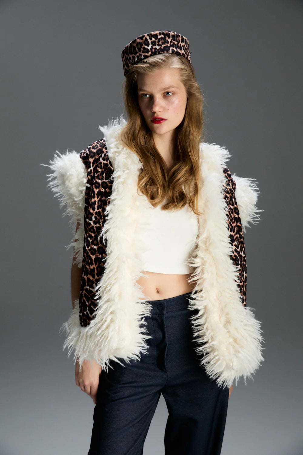 FEEMUSE MILKA LEOPARD VEST