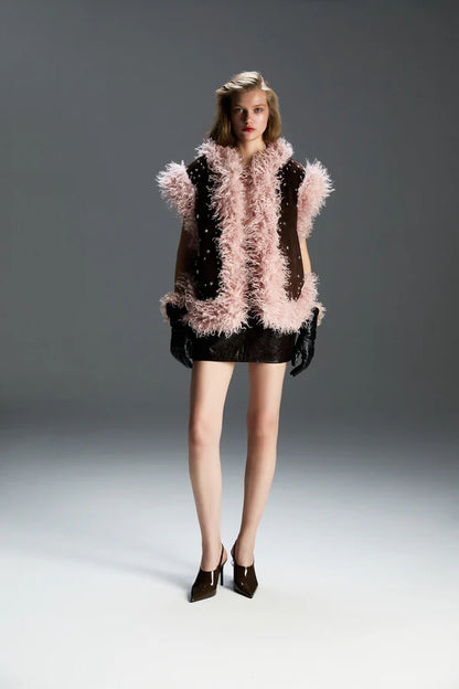 FEEMUSE MILKA SUEDE VEST