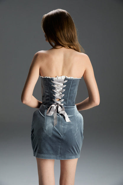 FEEMUSE ARIA EMBELLISHED SKIRT