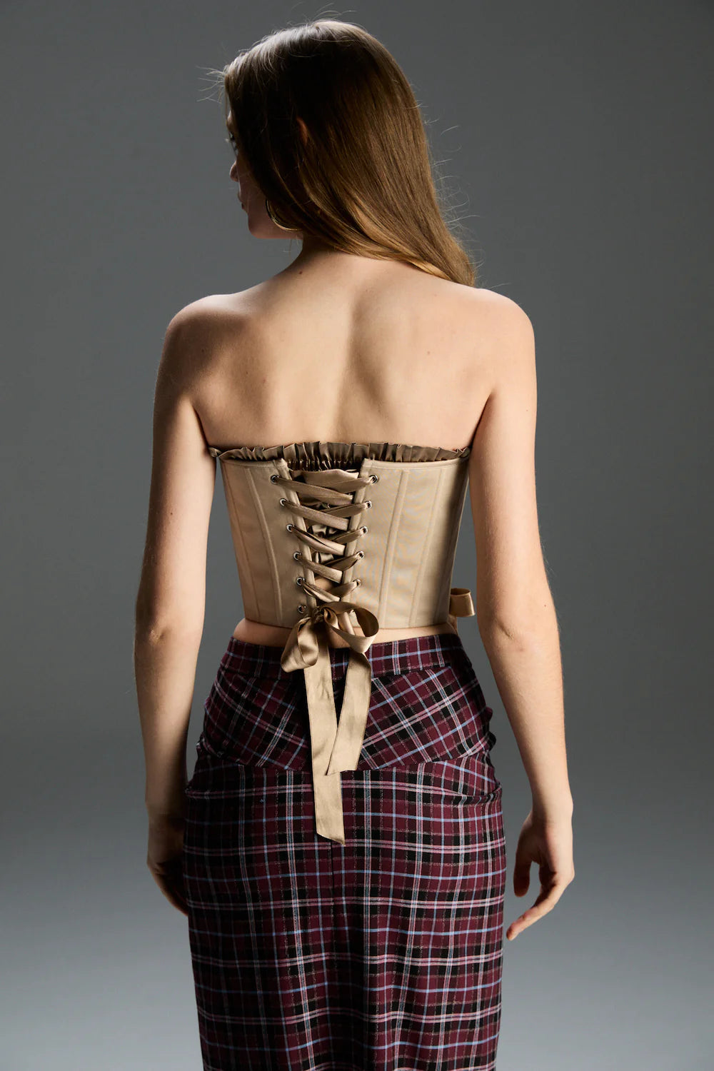 FEEMUSE MARIE NUDE CORSET SET