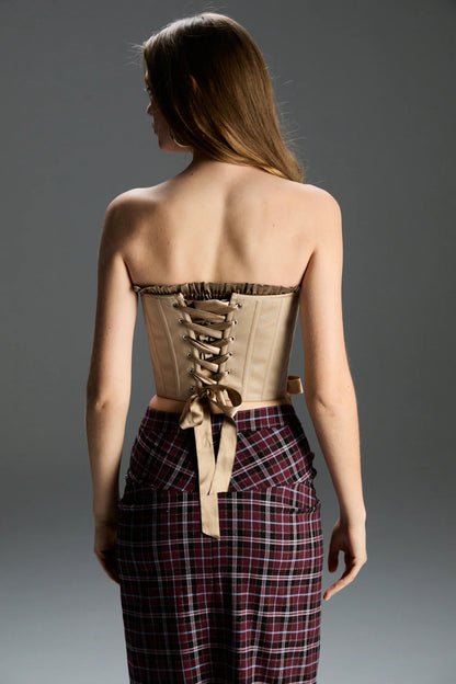 FEEMUSE MARIE NUDE CORSET SET