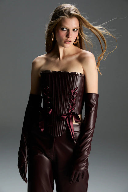 FEEMUSE VALERIA LEATHER PANTS