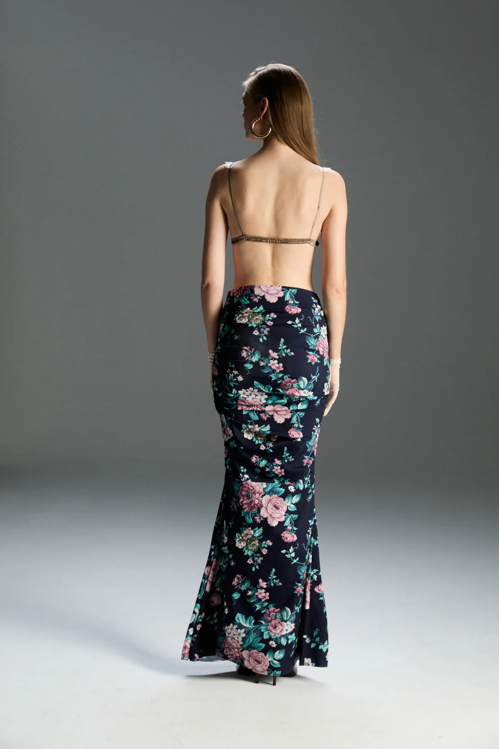 FEEMUSE SHELL FLORAL SKIRT