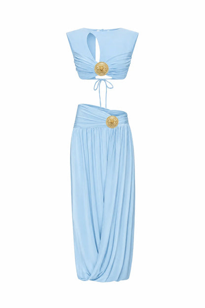 SPRING AFFAIR MEDALLION CROP TOP