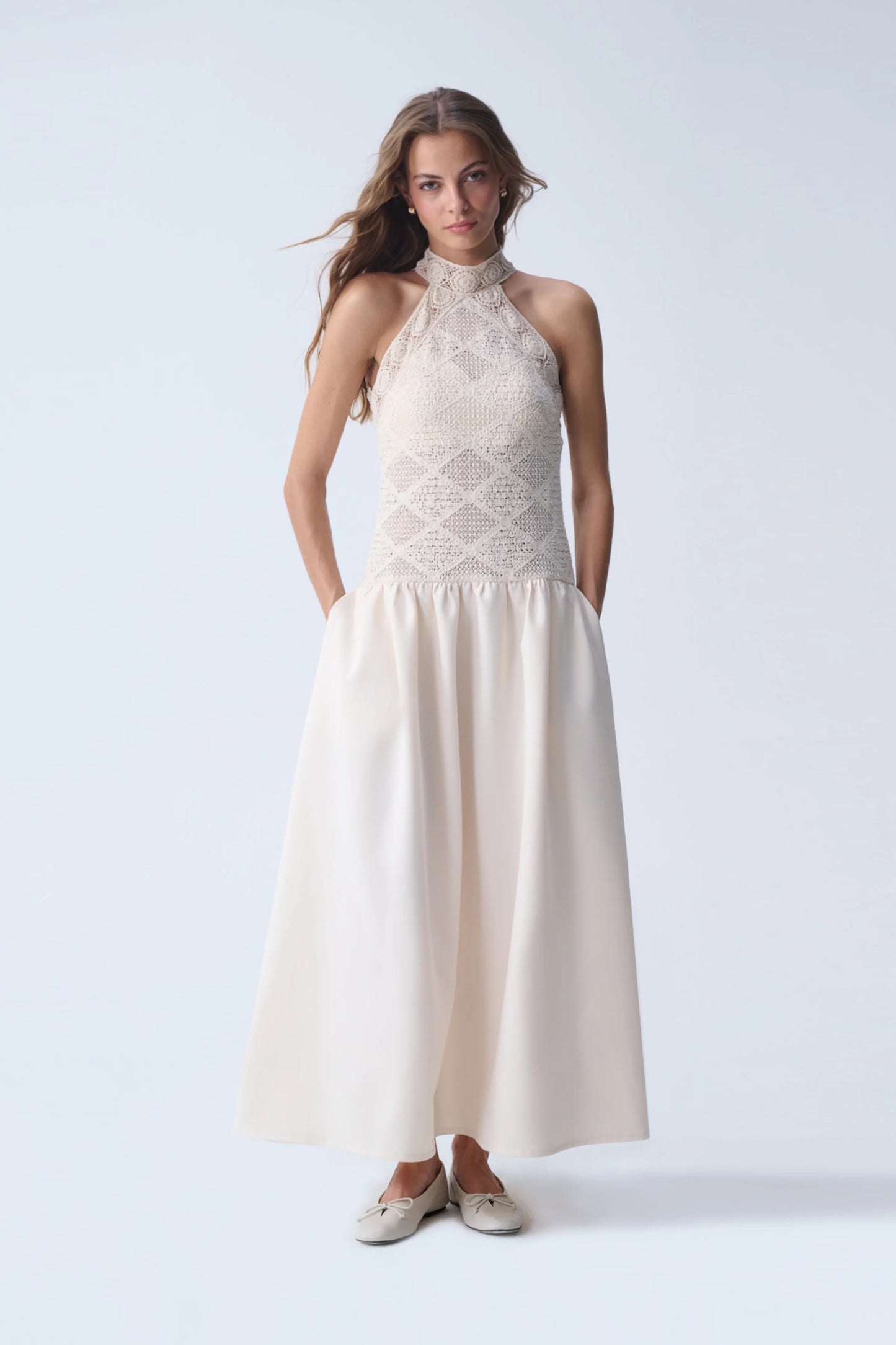 NAIA ELLA MIDI DRESS