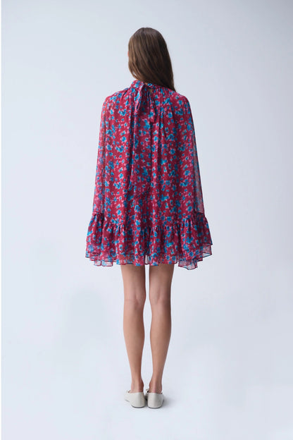 NAIA SOFIA MINI CAPE DRESS