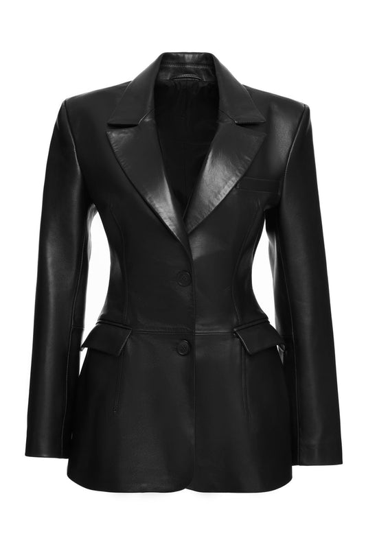 LOL JAQUELINE LEATHER BLAZER