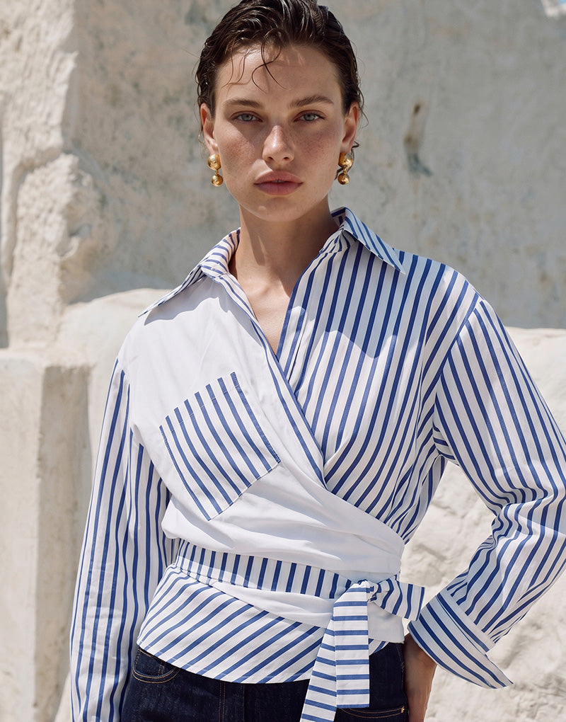 ALL SENCES STRIPED SHIRT