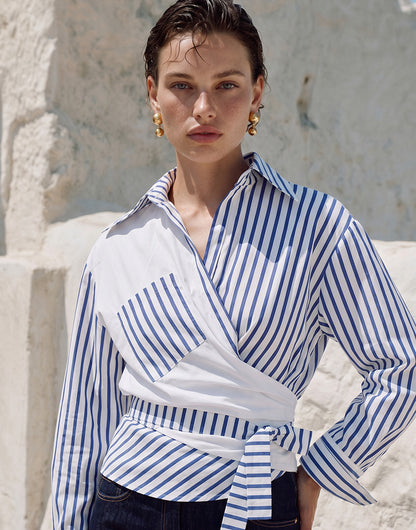 ALL SENCES STRIPED SHIRT