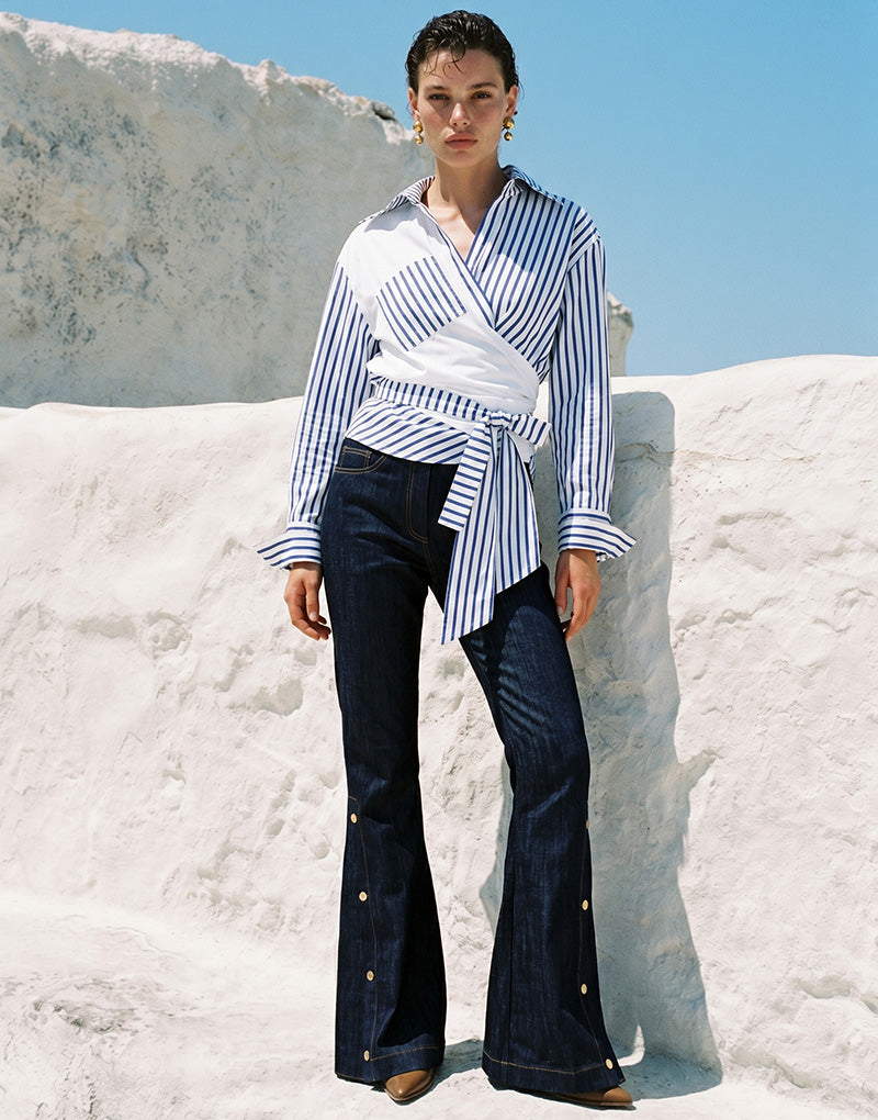 ALL SENCES STRIPED SHIRT