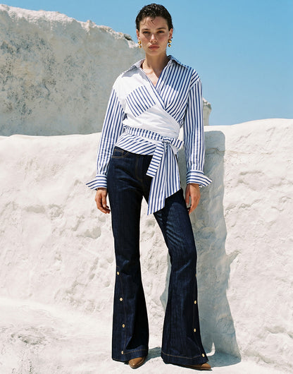 ALL SENCES STRIPED SHIRT