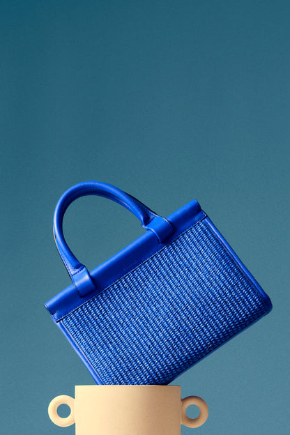 BLINQ MICRO PORTO RAFFIA SAPPHIRE BLUE