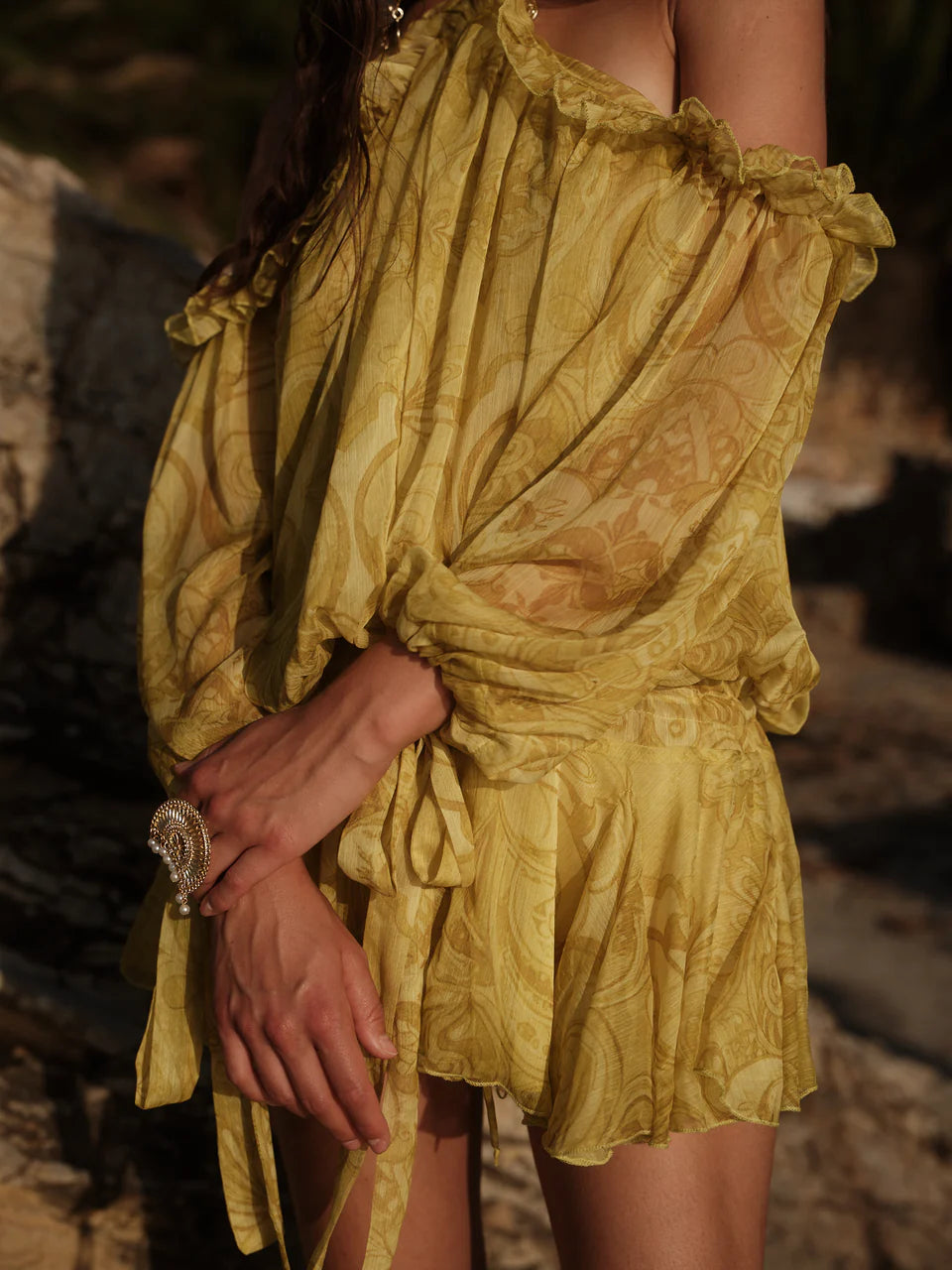 SPRING AFFAIR CITRINE MIRAGE DRESS