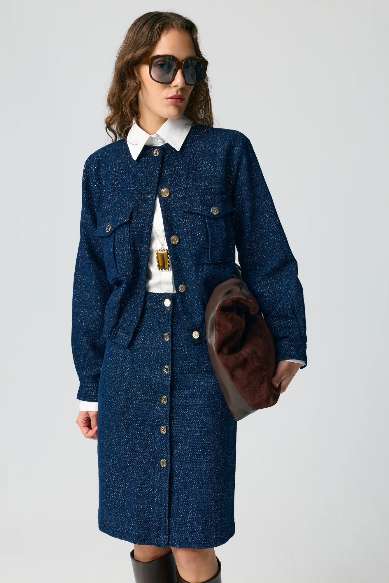 SEIZE THE DAY LACY MIDI SKIRT