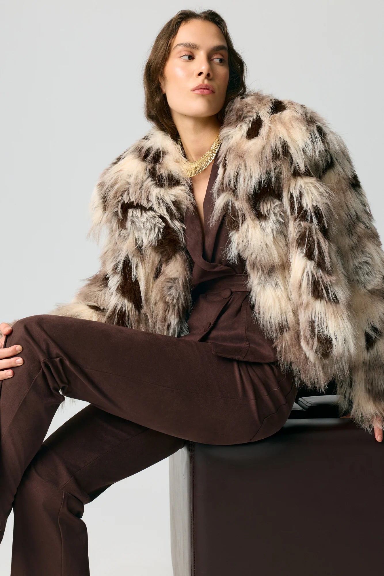 SEIZE THE DAY FLO FUR COAT