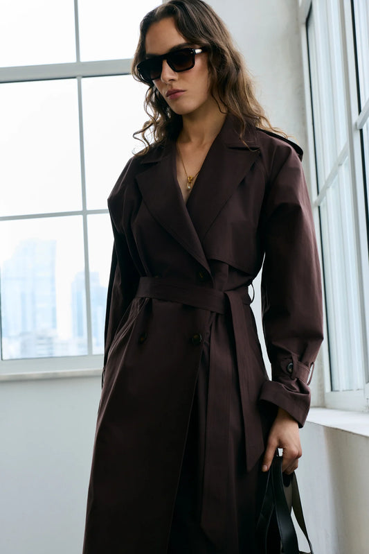SEIZE THE DAY BERRY TRENCH COAT