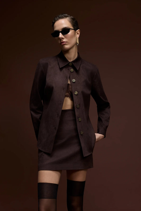 SEIZE THE DAY ROSIE SUEDE SHIRT