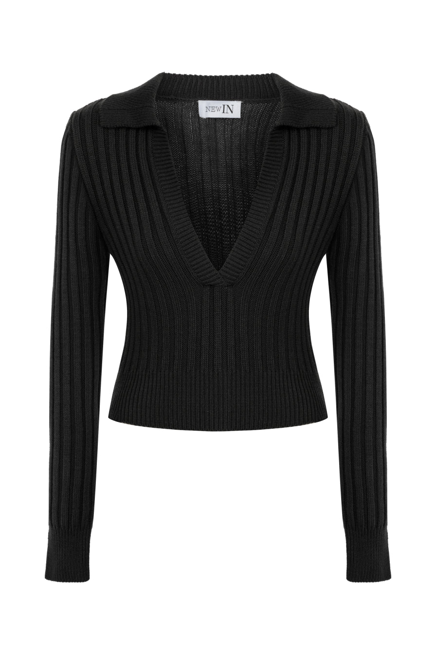 NEW IN POLO-NECK SWEATER