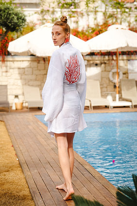 VERA LUCE CORAL ELEGANCE KIMONO