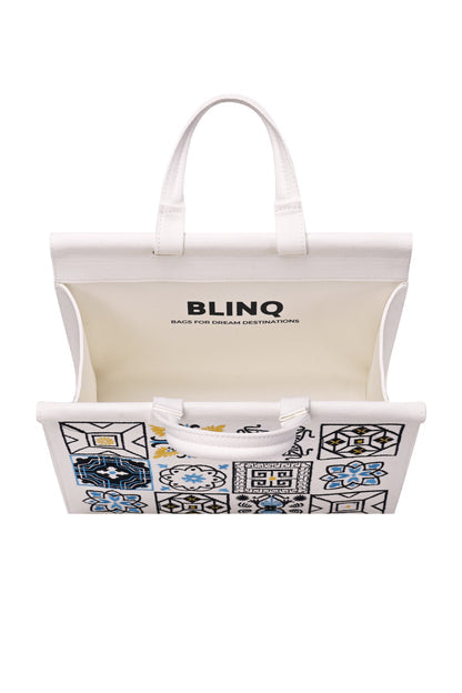 BLINQ MINI PORTO GREEK TILES EMBROIDERY