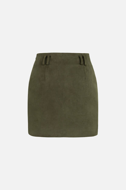 SEIZE THE DAY ROSIE SUEDE SHORT SKIRT