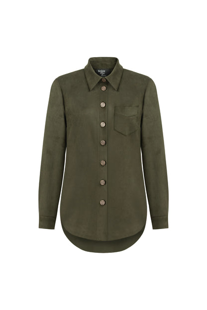 SEIZE THE DAY ROSIE SUEDE SHIRT