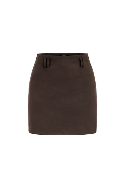 SEIZE THE DAY ROSIE SUEDE SHORT SKIRT