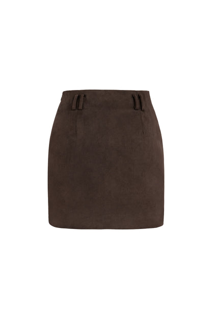 SEIZE THE DAY ROSIE SUEDE SHORT SKIRT
