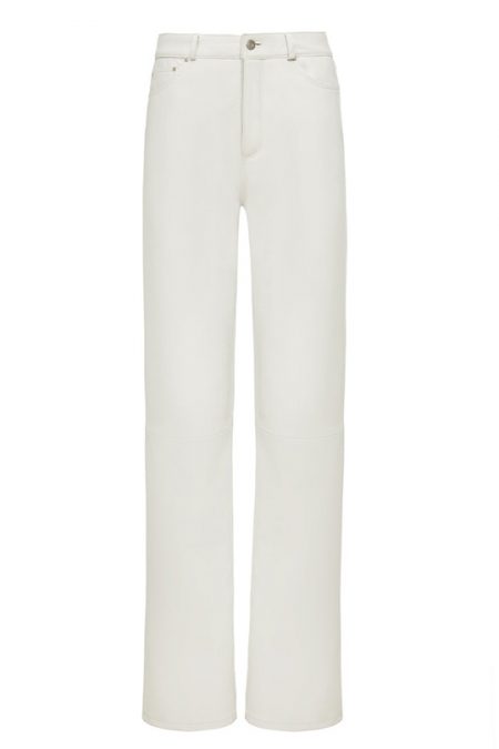 LOL ASTRID LEATHER PANTS WHITE