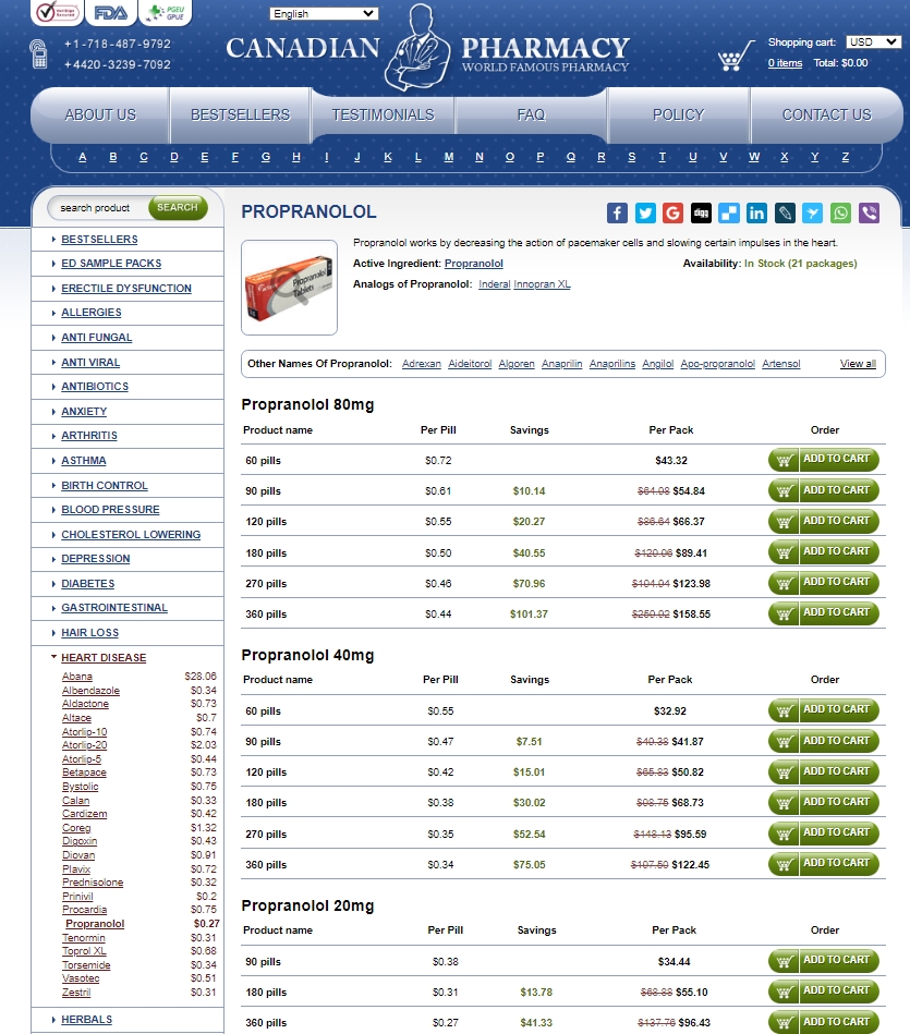 buy propranolol no prescription